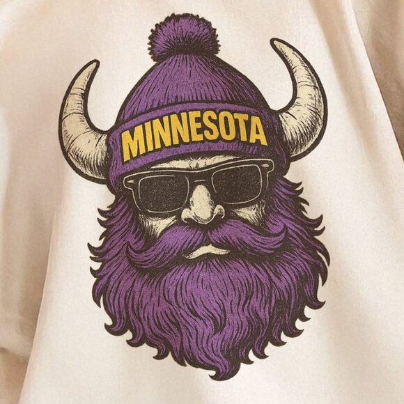 Minnesota Football Graphic Style Crewneck Sweatshirt 166 - Picture 2 of 5